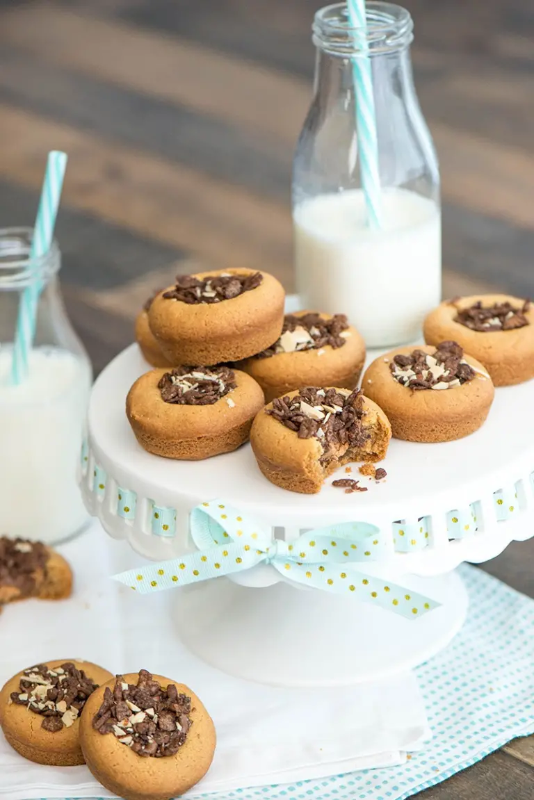 PEBBLES™ peanut butter and chocolate cookie cups recipe