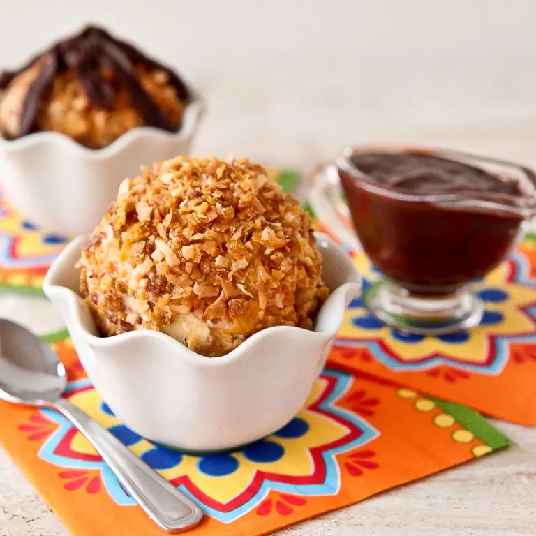 Honey Bunches of Oats fried ice cream recipe