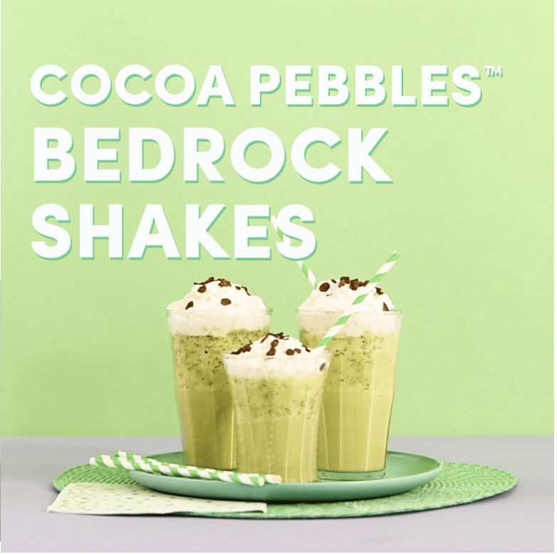 COCOA PEBBLES™ CEREAL BEDROCK SHAKE