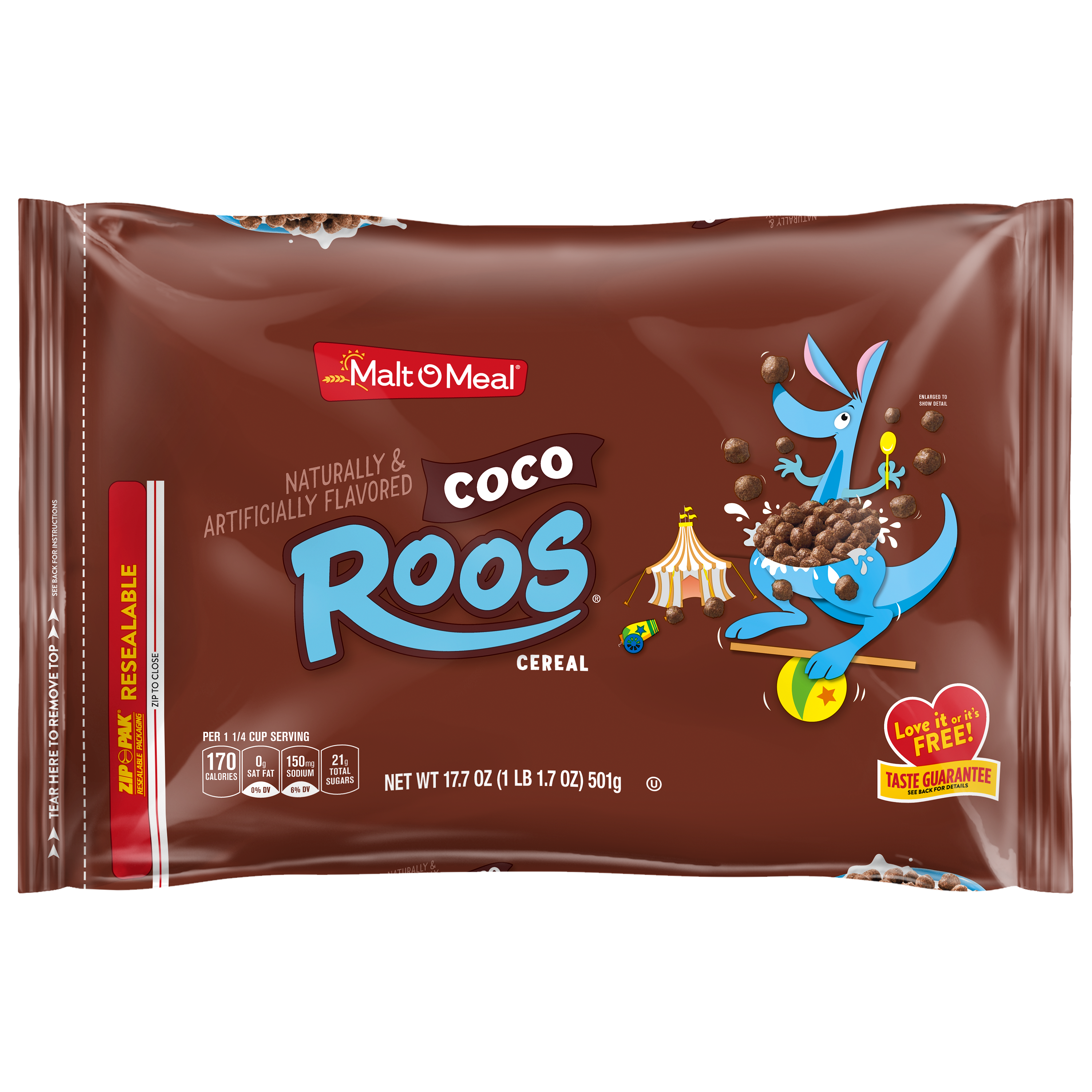 Malt-O-Meal Cocoa Roos cereal