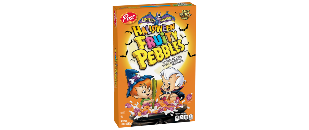 Limited Edition Halloween Fruity PEBBLES cereal 2023
