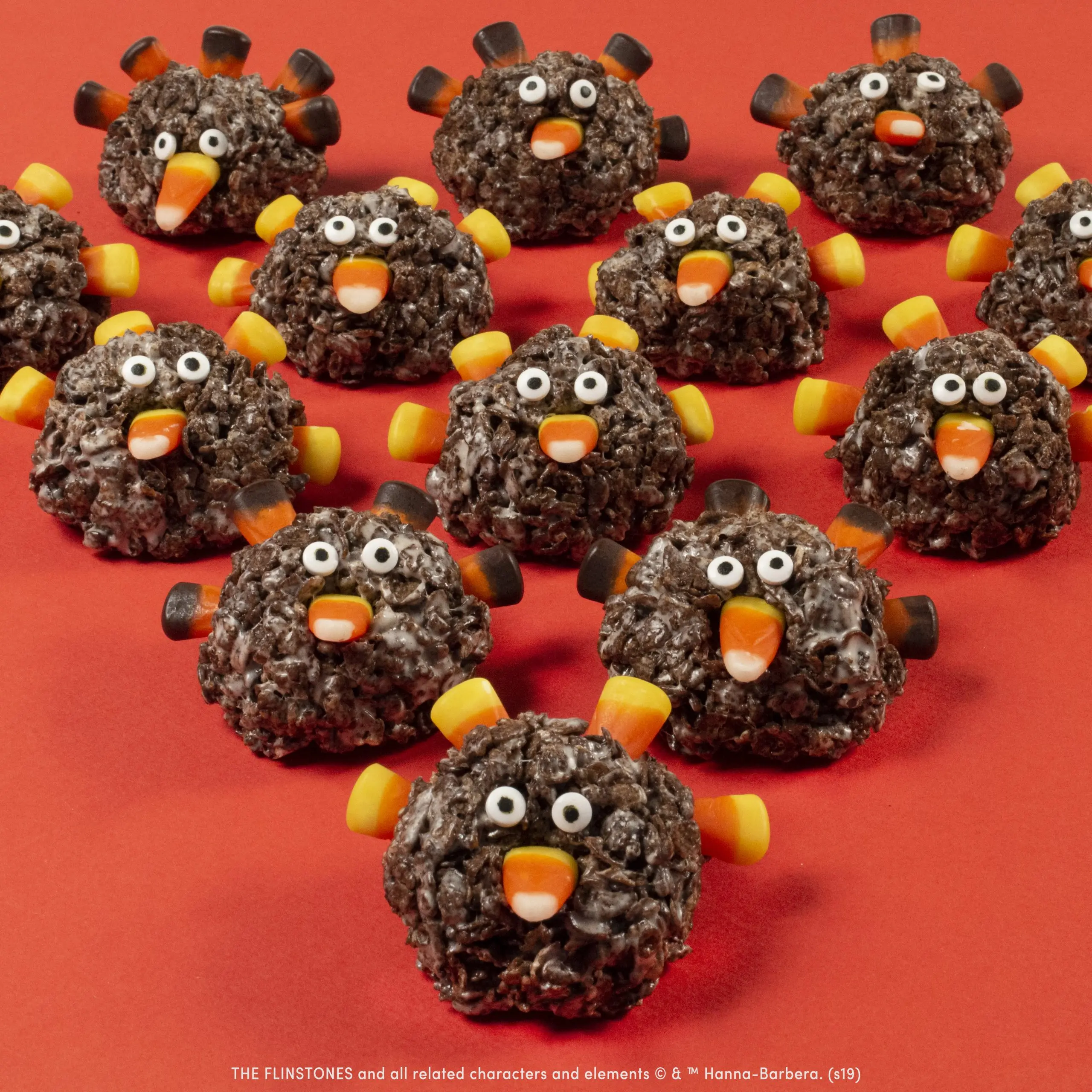 Cereal turkeys recipe made with Cocoa PEBBLES™