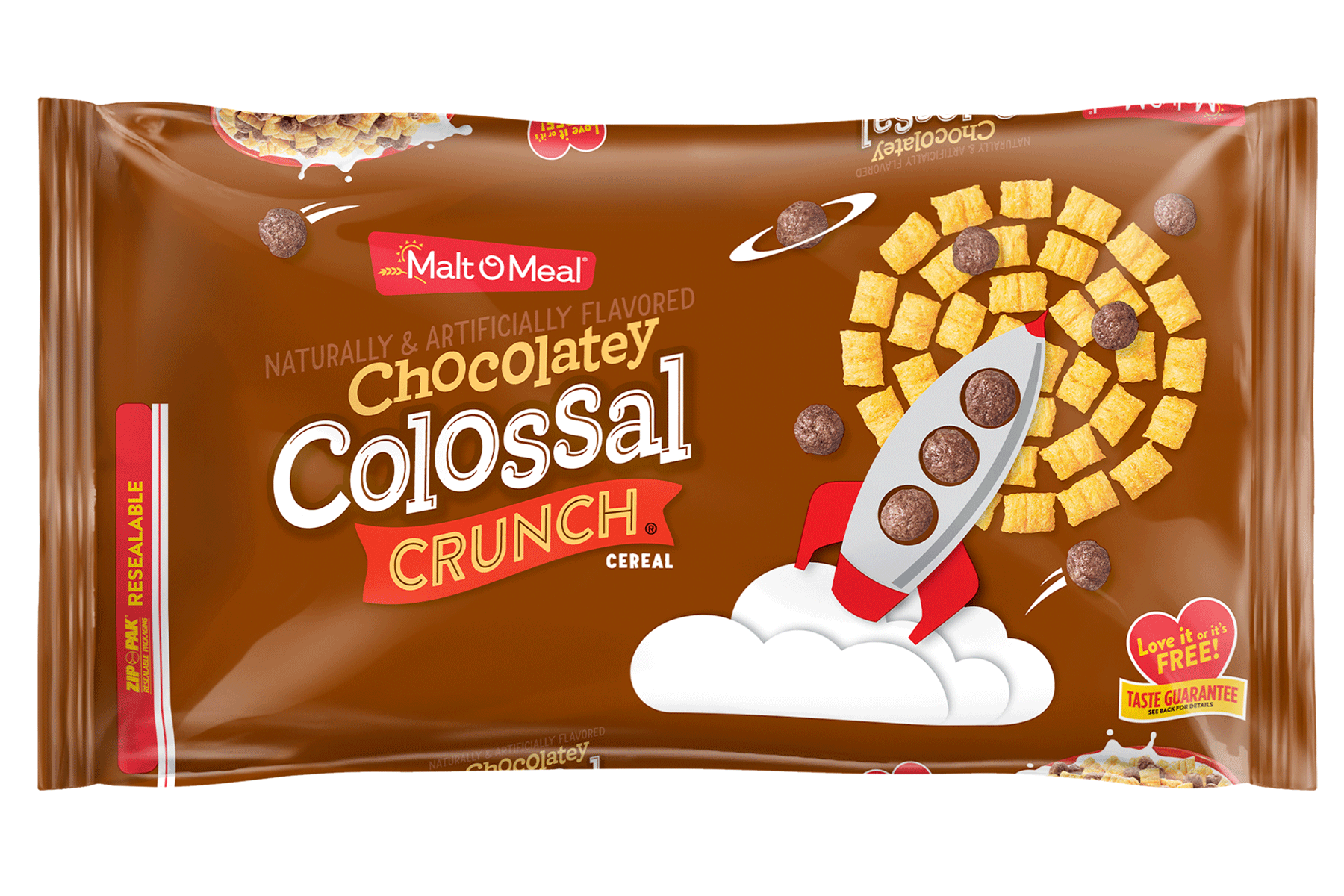 New Malt-O-Meal Chocolatey Colossal Crunch cereal