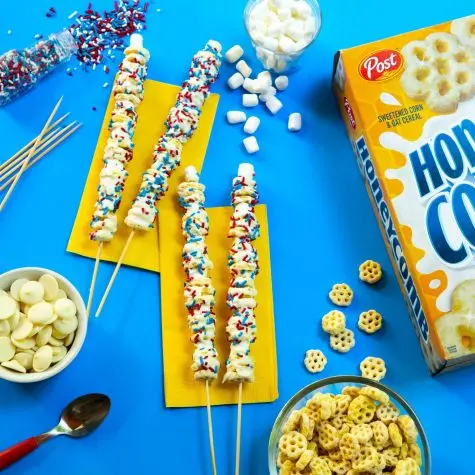 Honeycomb cereal sparklers