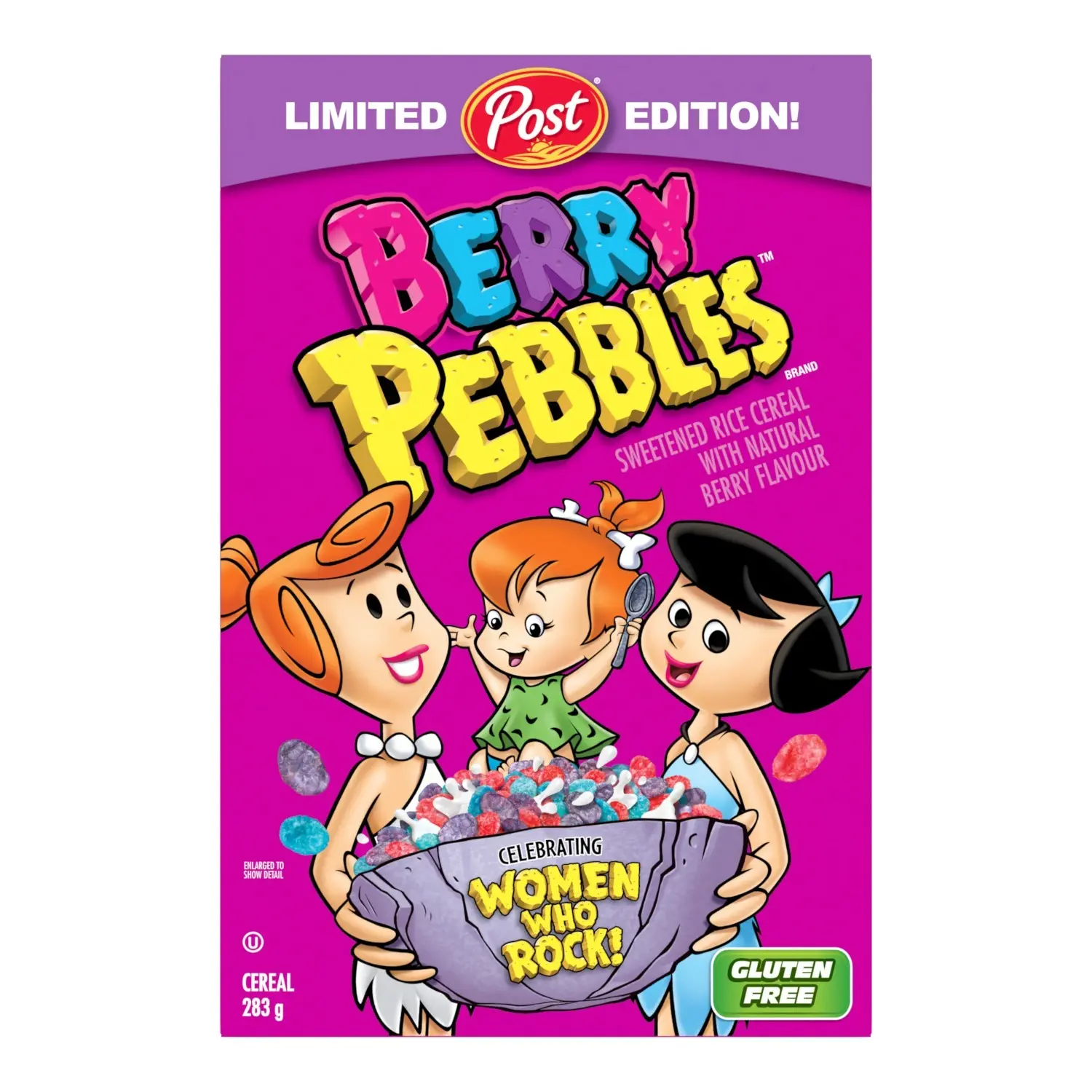 Berry PEBBLES cereal box