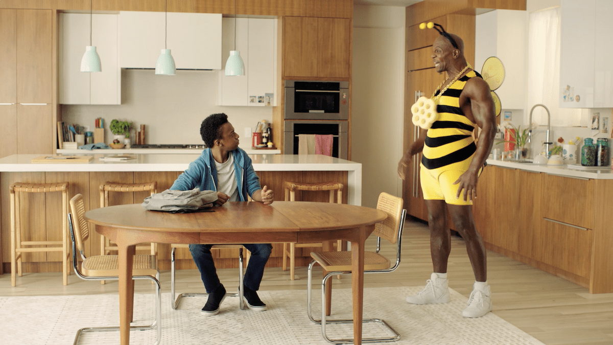 Terry Crews as Bee Talking to Teen Boy