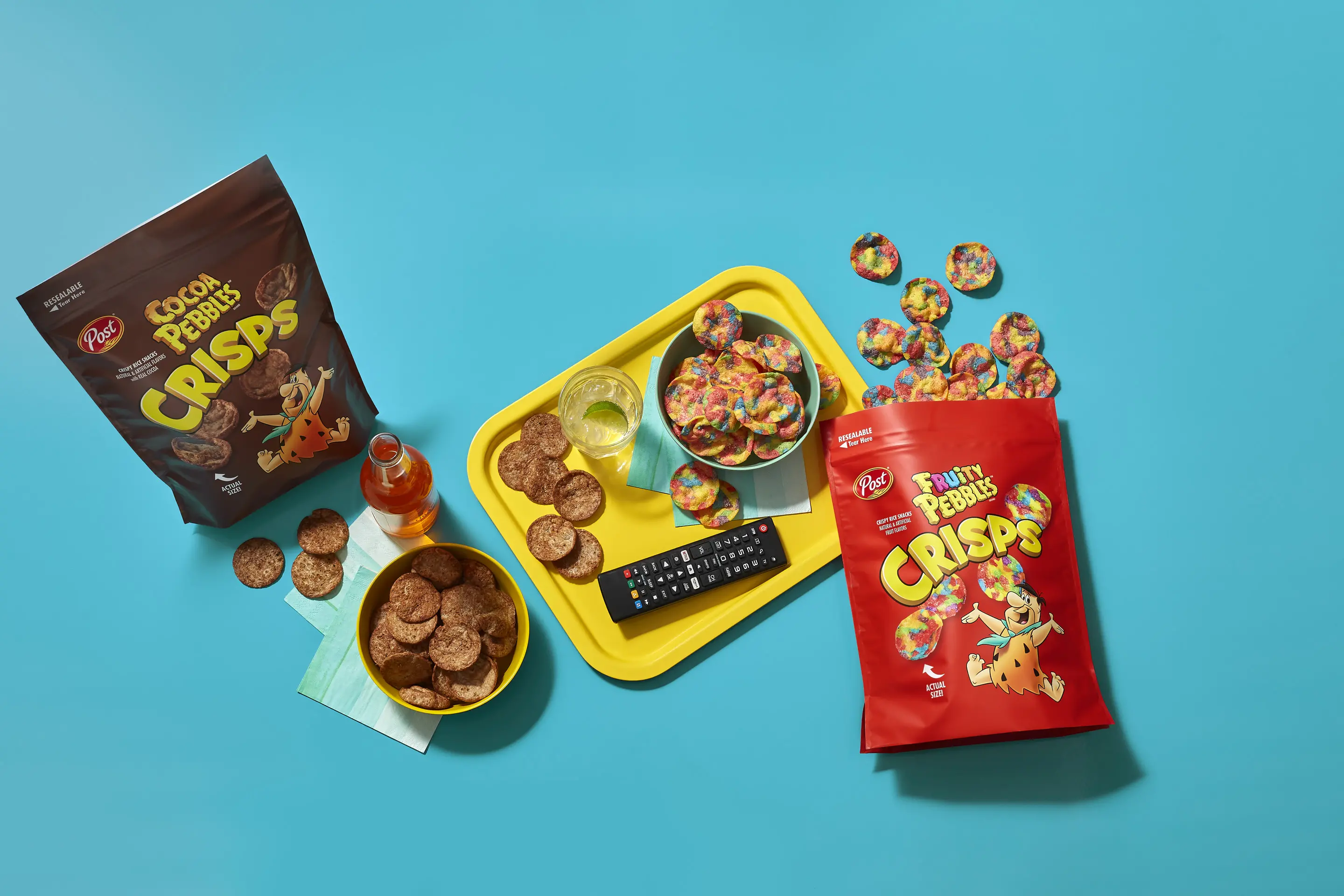 PEBBLES Crisps sustainable on the go packaging
