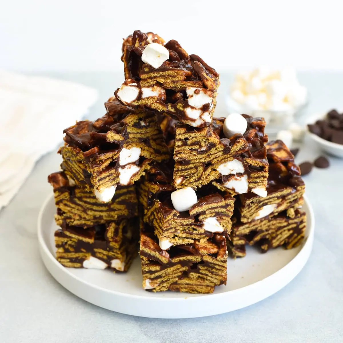 Honey Graham S'mores Cereal Bars Recipe 