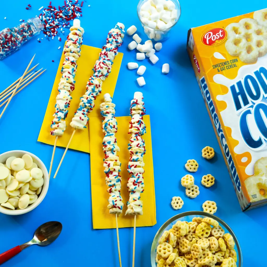 Honeycomb cereal sparklers