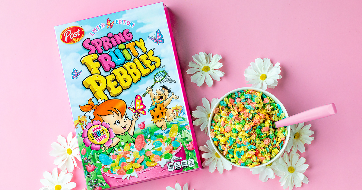 Limited-Edition Spring Fruity PEBBLES™ Cereal is Here