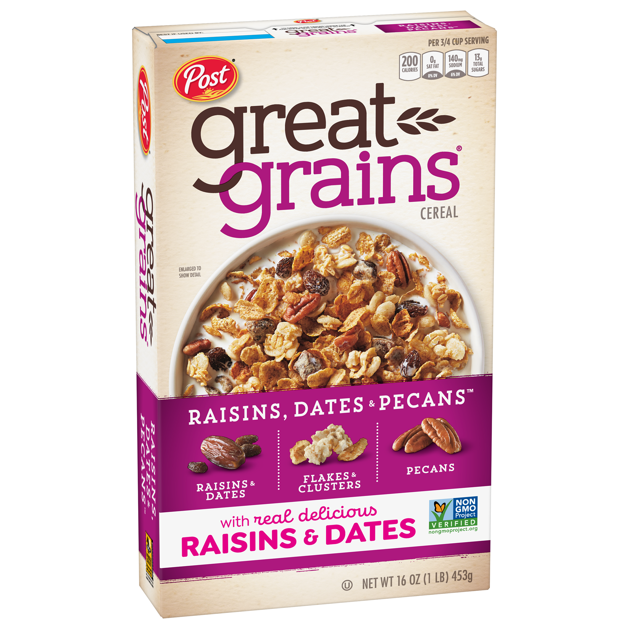 Great Grains® Raisins, Dates & Pecans™ cereal - Post Consumer Brands