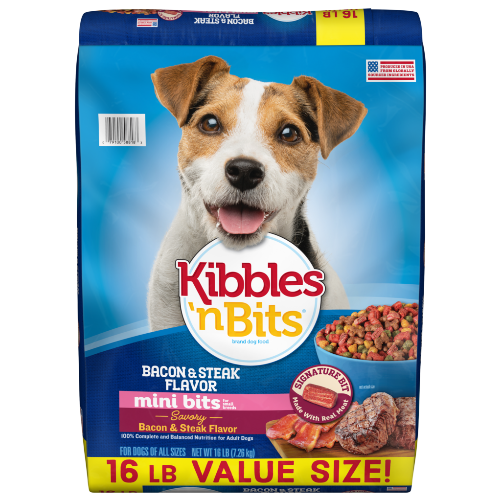 Kibbles 'n Bits Mini Bits Small Breed Savory Bacon & Steak Flavor Dry Dog Food