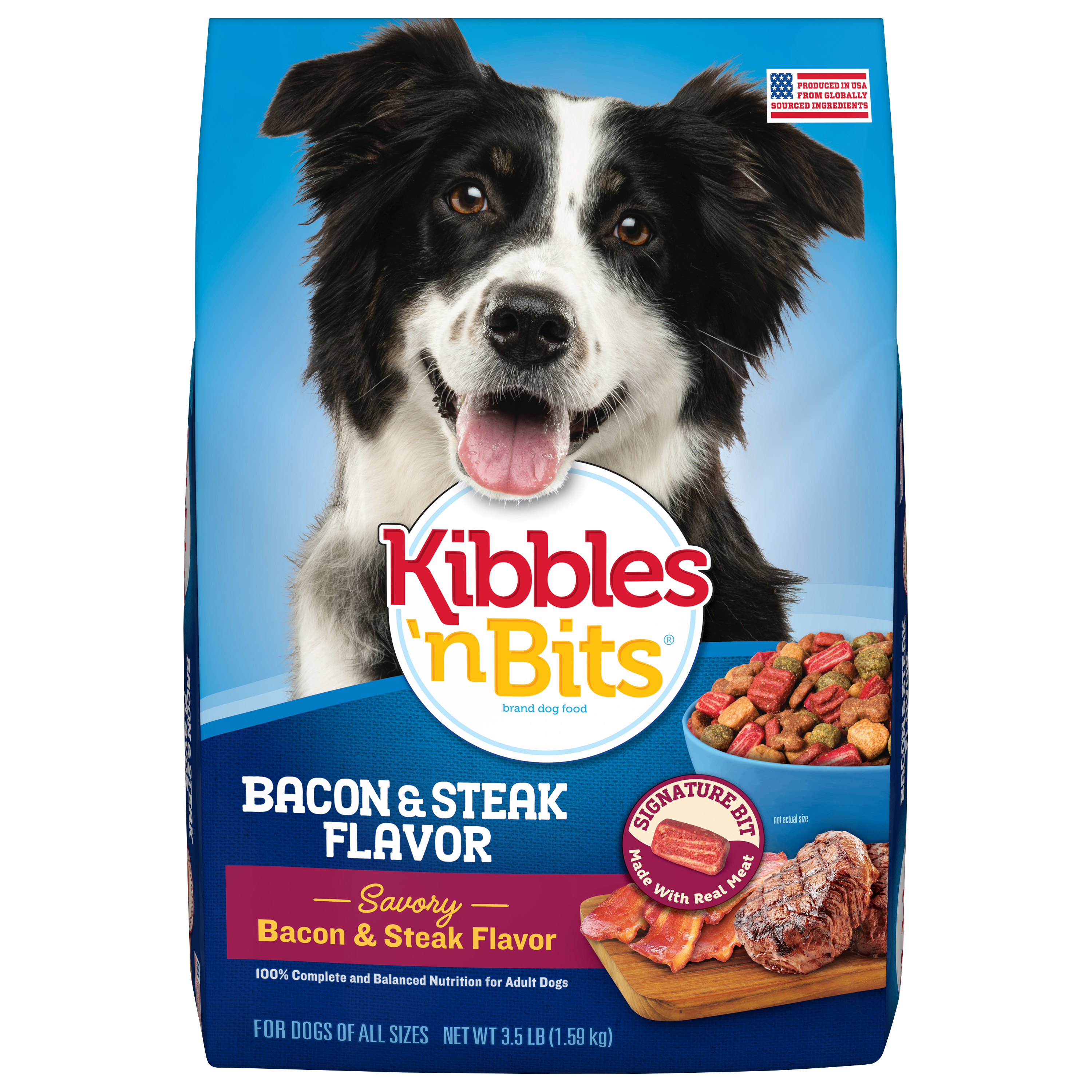 Kibbles &lsquo;n Bits Savory Bacon &amp; Steak Flavor Dry Dog Food - Post 