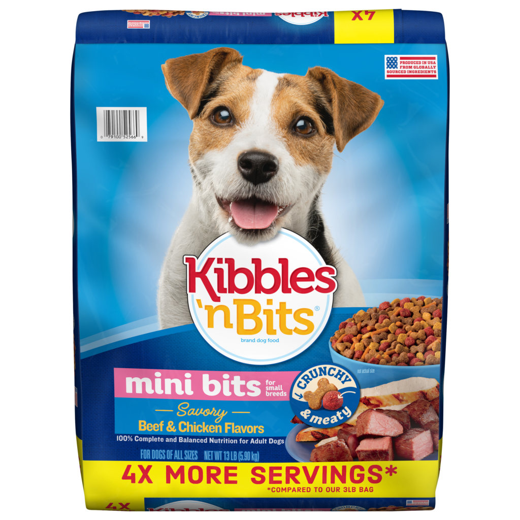 Kibblesn Bits Mini Bits Small Breed Beef And Chicken Dry Dog Food