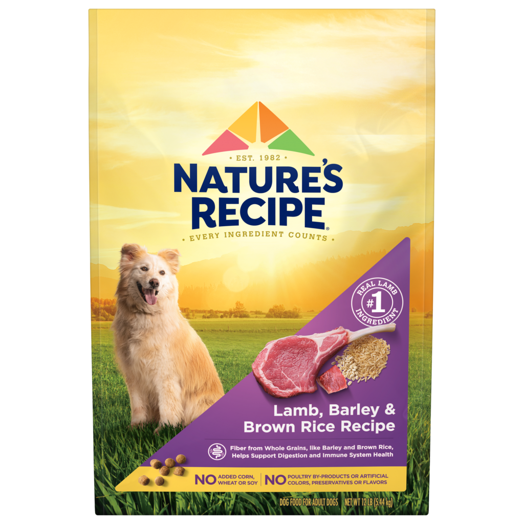 Natures Recipe Lamb Barley Brown Rice Whole Grain Dry Dog Food