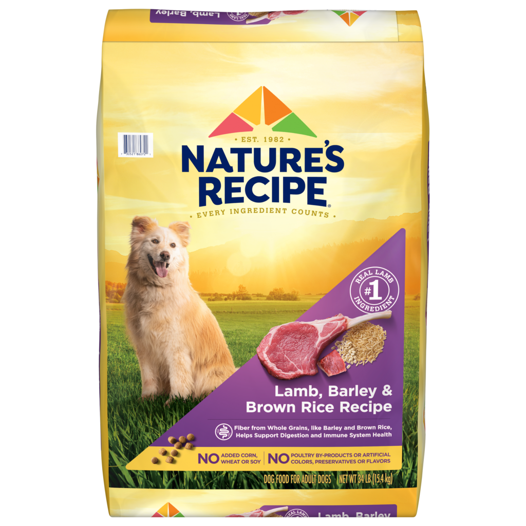Natures Recipe Lamb Barley Brown Rice Whole Grain Dry Dog Food