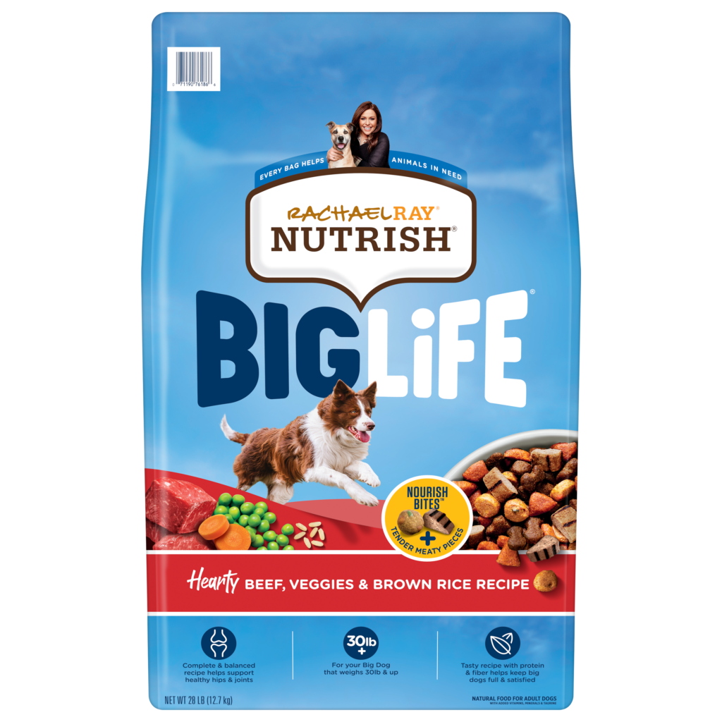 Nutrish Big Life Hearty Beef Veggies Brown Rice Dry Dog Food