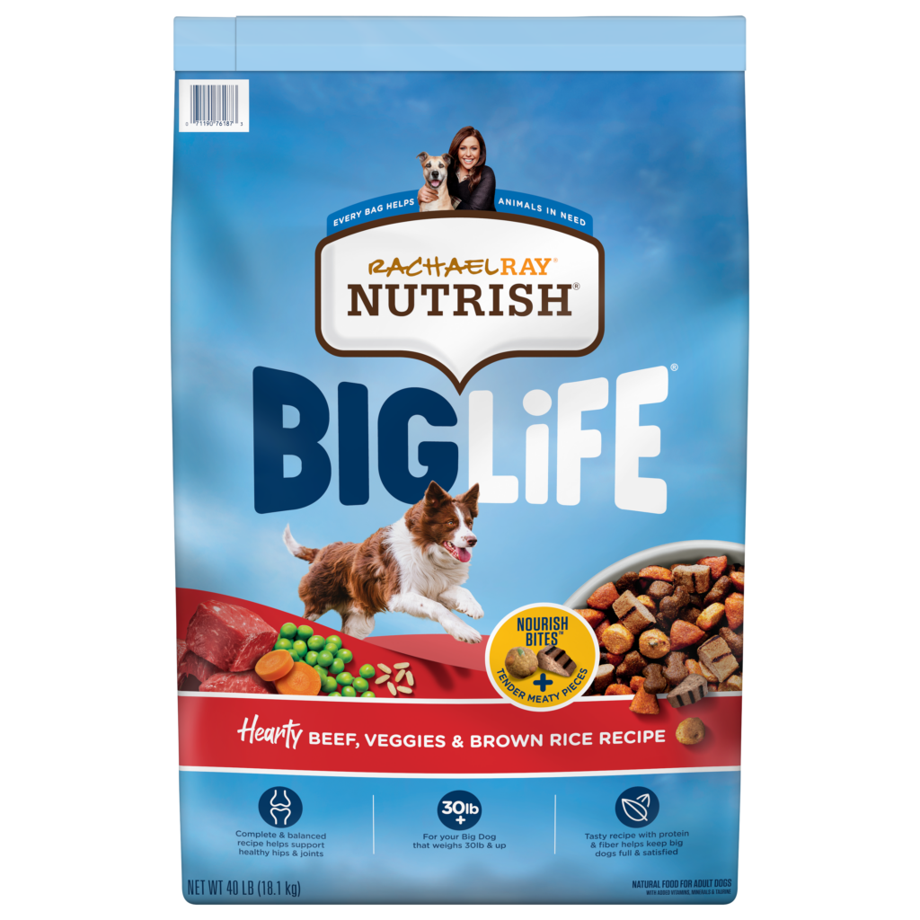 Nutrish Big Life Hearty Beef Veggies Brown Rice Dry Dog Food