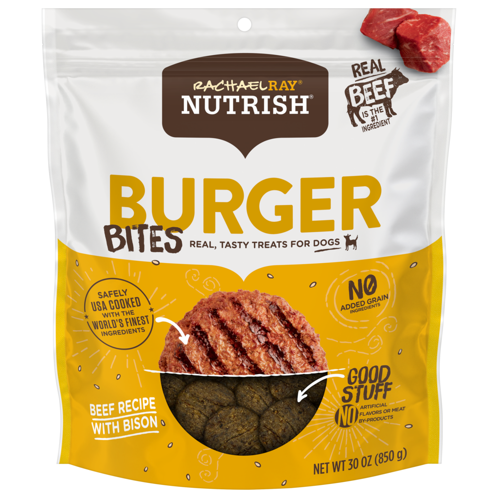 Nutrish Burger Bites Beef Bison Dog Treats