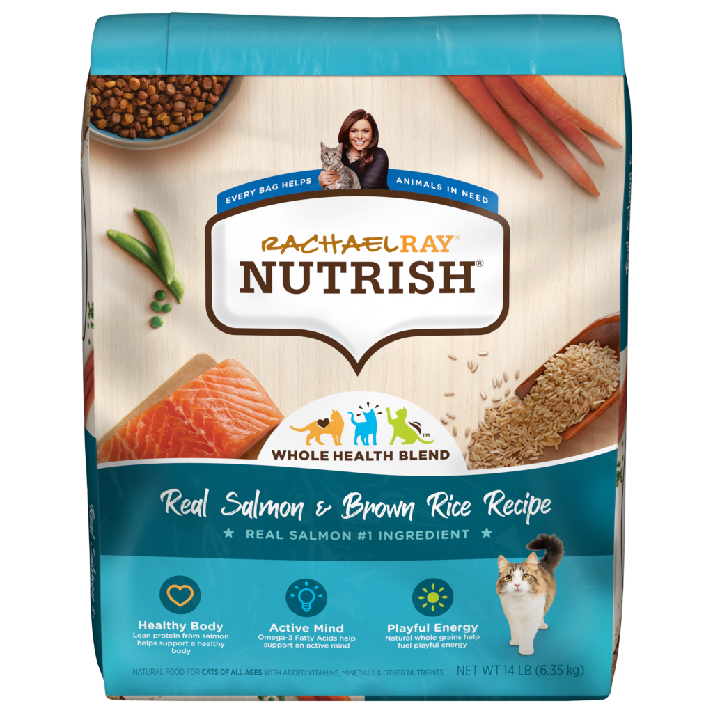 Nutrish Indoor Real Salmon Brown Rice Dry Cat Food