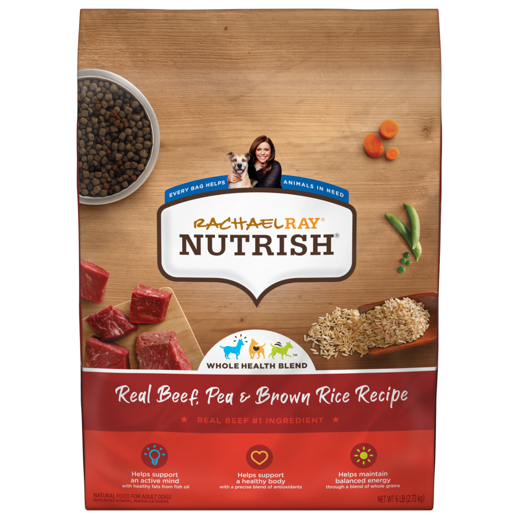 Nutrish Whole Health Blend Beef Pea Brown Rice Dry Dog Food